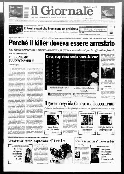 Il giornale del lunedi
